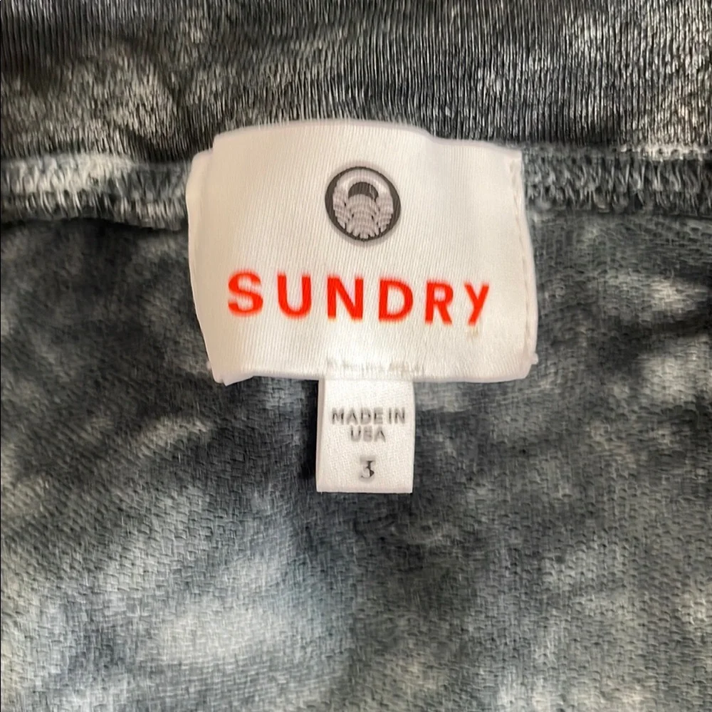 Sundry Black and Gray Skirt with Beaded Detail
